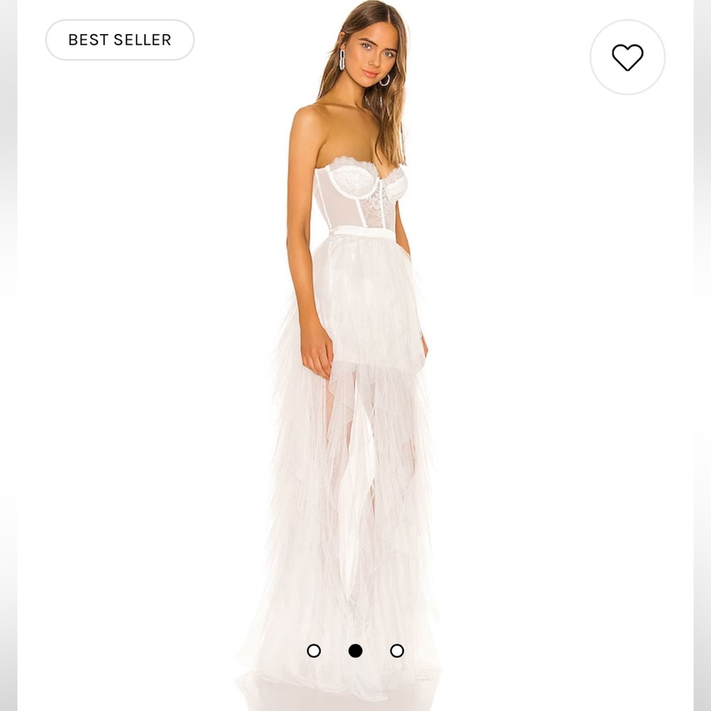 NWT For Love & Lemons X Revolve Bustier Gown